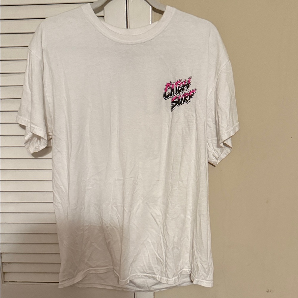 White Catch Surf Graphic Tee